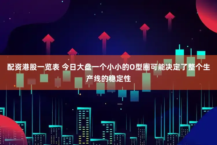 配资港股一览表 今日大盘一个小小的O型圈可能决定了整个生产线的稳定性
